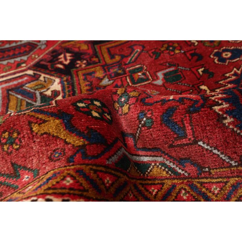 ECARPETGALLERY Hand-knotted Sarabi Dark Red Wool Rug - 6'5 x 9'8