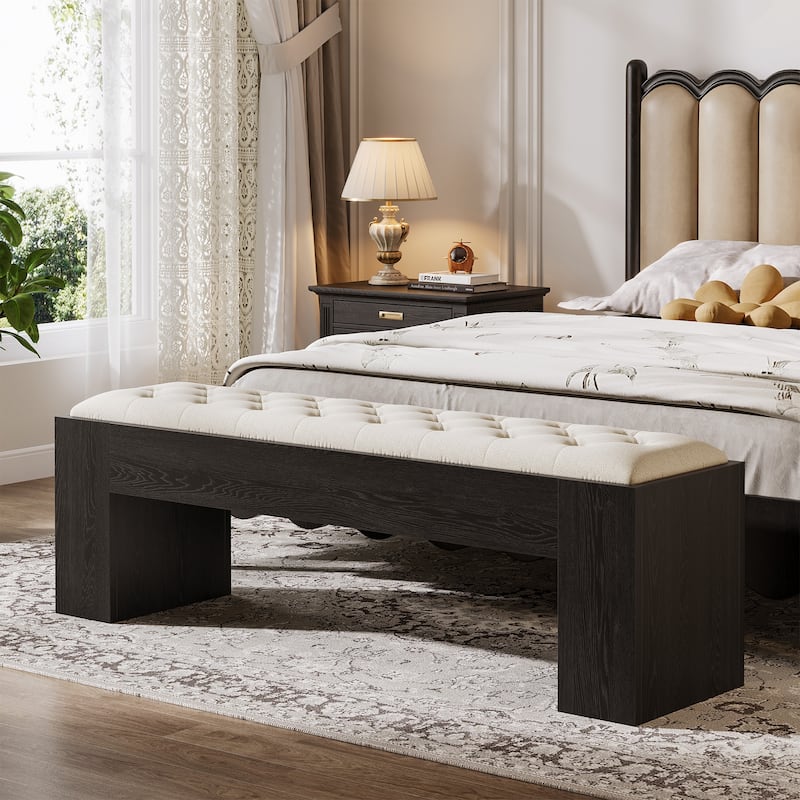 Entryway Bench Indoor Upholstered Bench for Bedroom, Living Room