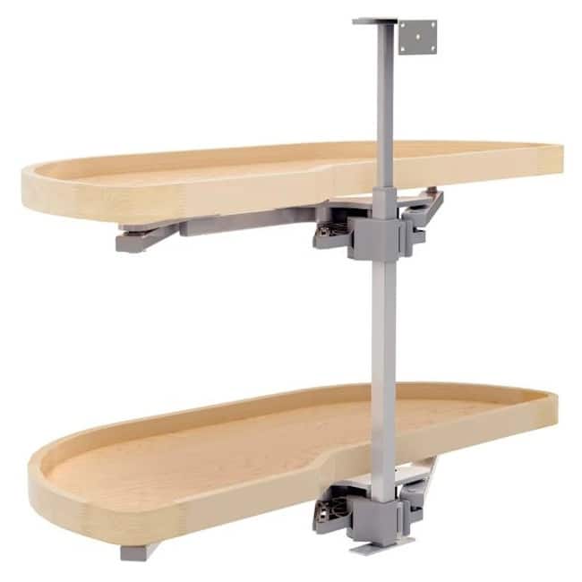 Rev-A-Shelf 4WLS87-18-L Modern 38"W Soft Close Pull Out and Pivot Two - Light Brown
