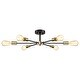 preview thumbnail 30 of 71, Modern Vintage Glam Metal Sputnik Semi - Flush Mount Ceiling Light