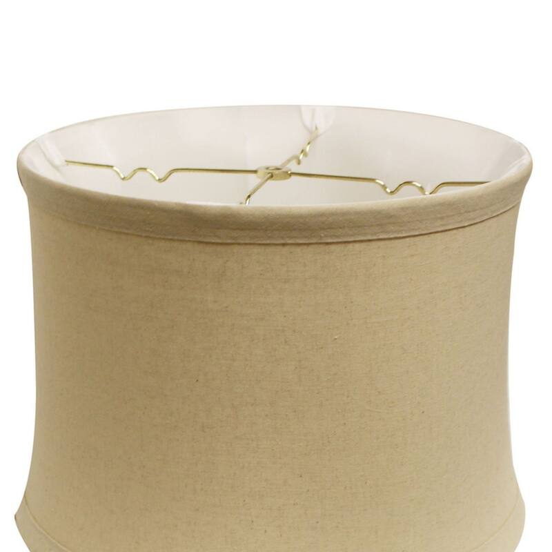 Drum No Hug with 1" Trim Softback Lampshade with Washer Fitter, Dune