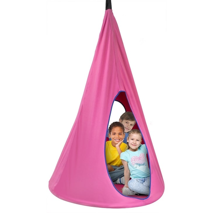 Kids Nest Swing Chair Nook - Hanging Seat Hammock for Indoor Outdoor Use - Great for Children (40 Inch)
