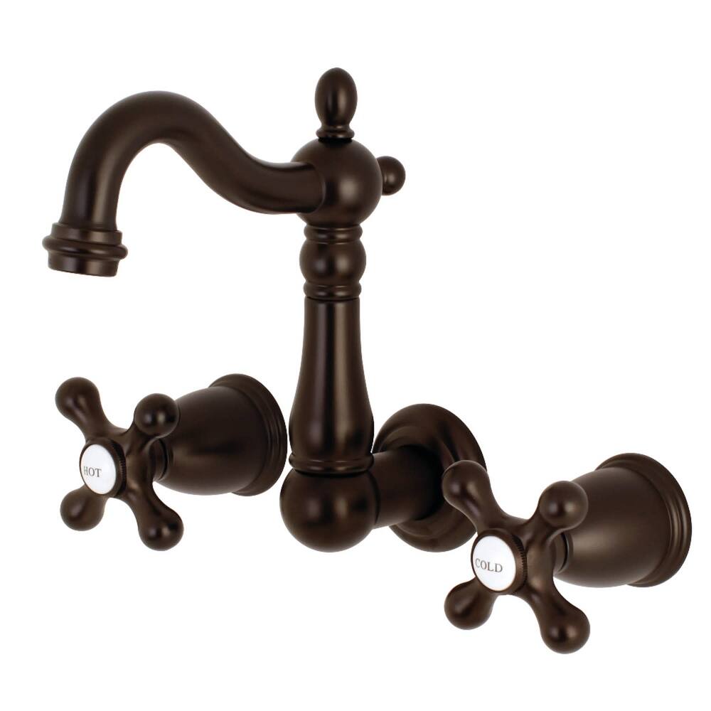 Kingston Brass Heritage 1.2 GPM Wall Mounted Bathroom Faucet with