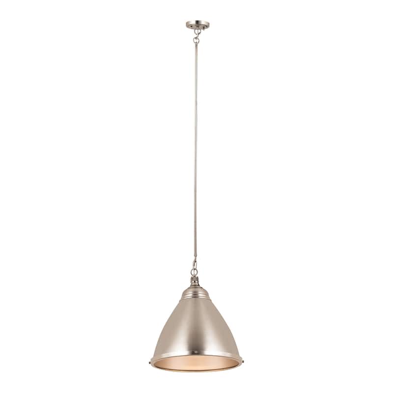 Elk Home Katelyn Brushed Steel With Metal Shade 1 Light Pendant