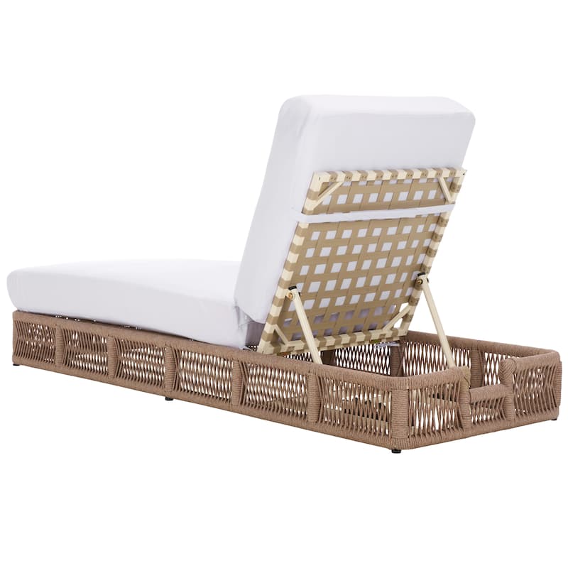 SAFAVIEH Outdoor Tinna Sun Lounger - 75"W x 25"D x 13"H