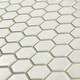 preview thumbnail 7 of 9, Merola Tile Metro 1" Hex Glossy White 10-1/4"x11-7/8" Porcelain Mosaic Tile