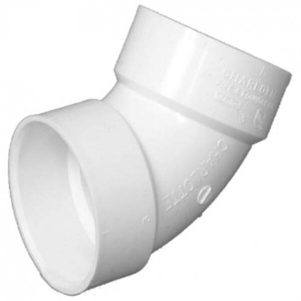 Shop Charlotte Pipe Pvc 00319 0600ha Pvc Dwv Schedule 40 60 Degree Elbow 1 1 2 Overstock 27641783
