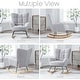 preview thumbnail 35 of 33, HOMYKA Teddy Rocking Chair Nursery Glider Modern Accent Armchair with High Backrest