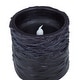 preview thumbnail 23 of 29, Resin Traditional Flameless Candle (Set of 3) - S/3 6"4"3"H
