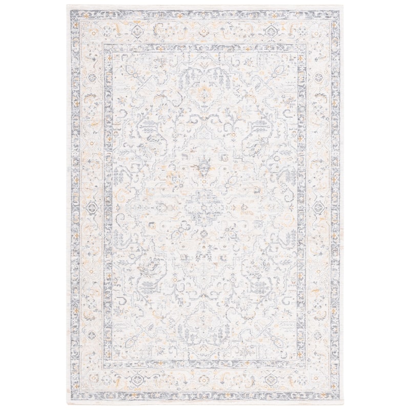 SAFAVIEH Laurel Aquata Bohemian & Eclectic Rug - 8' x 10' - Ivory/Grey