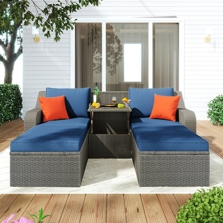 3-Piece Patio Wicker Sofa - Bed Bath & Beyond - 35936950