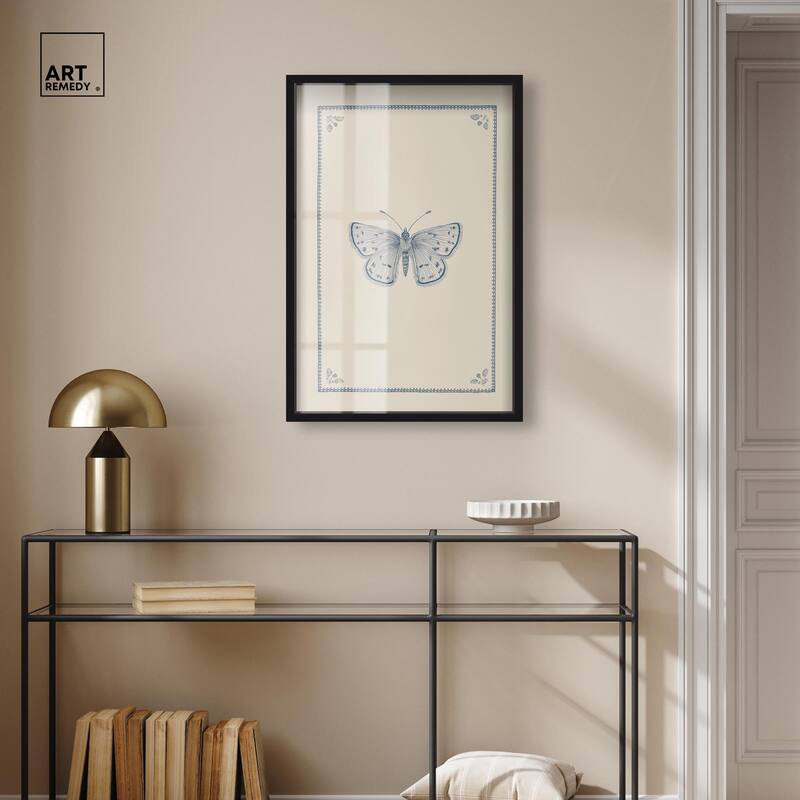 Blue Butterfly II Shadowbox by Art Remedy