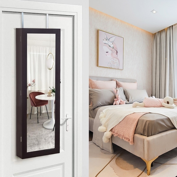 Storage mirror hotsell with lights