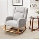 preview thumbnail 38 of 66, HOMYKA 27.3" Wide Rocking Chair for Nursery Room