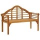 preview thumbnail 17 of 30, vidaXL Patio Queen Bench with Cushion 53.1" Solid Acacia Wood - 53.2" x 21.7" x 37.4" Black