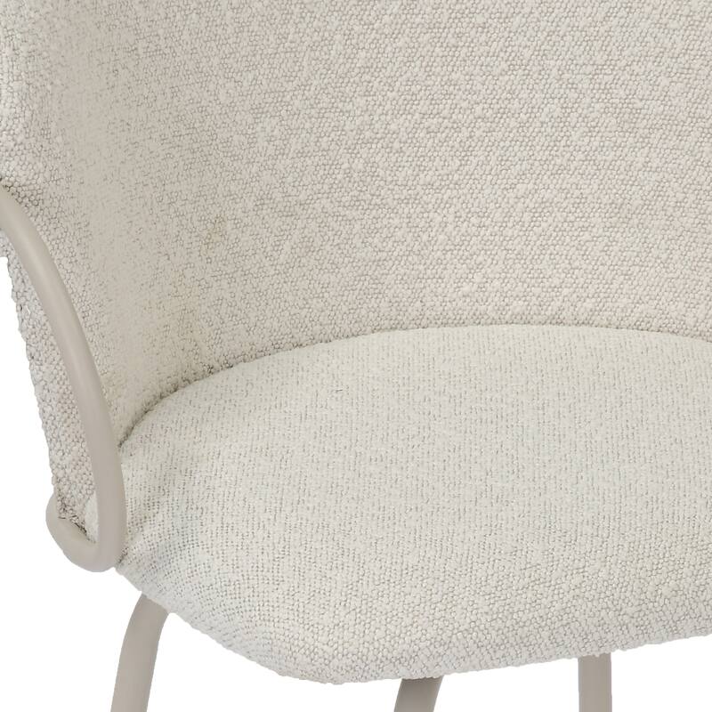 Modern Fabric & Metal 26" Counter Stool w/Swivel, Set of 4