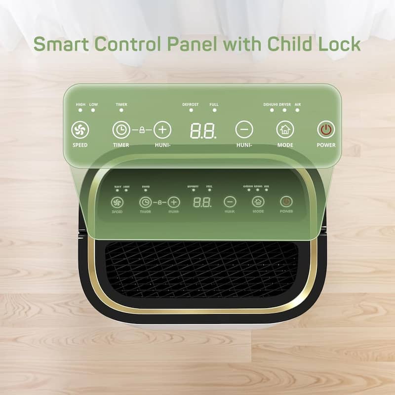 30 Pints Dehumidifier for Basement with Drain Hose for Auto or Manual Drainage, 2000 Sq.Ft Energy Star Dehumidifiers for Home