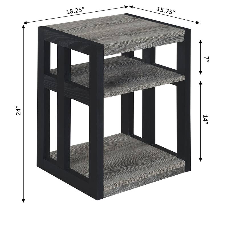 Convenience Concepts Monterey End Table with Shelves