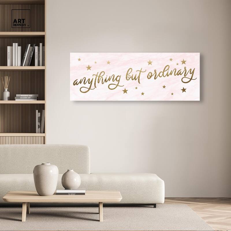 Ordinary Gold Panoramic Canvas by Art Remedy, Gallery Wrapped