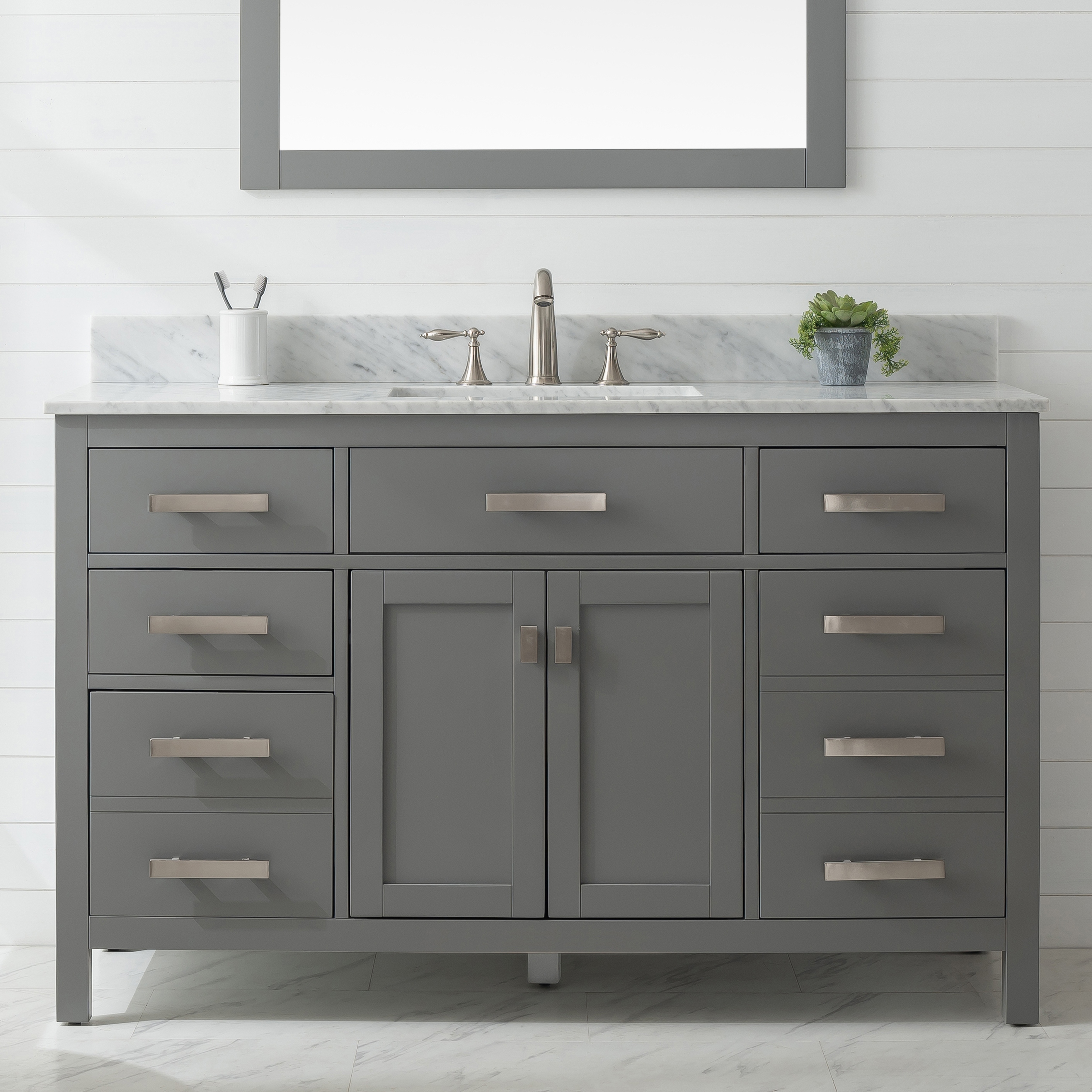 54 vanity single outlet sink