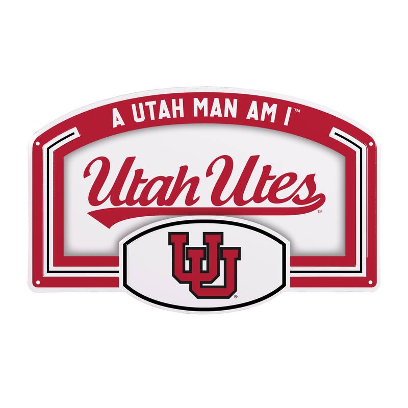 University of Utah Embossed Steel Wall Sign, 11" x 17"