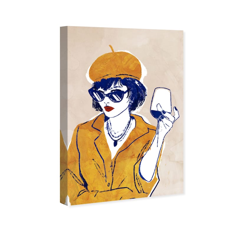 Wynwood Studio 'Afternoon Vibes' Fashion and Glam Wall Art Canvas Print Outfits - Yellow, White
