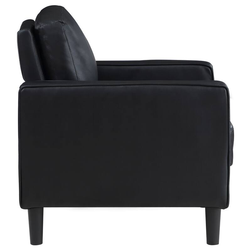 Ruth Transitional Upholstered Track Arm Accent Chair