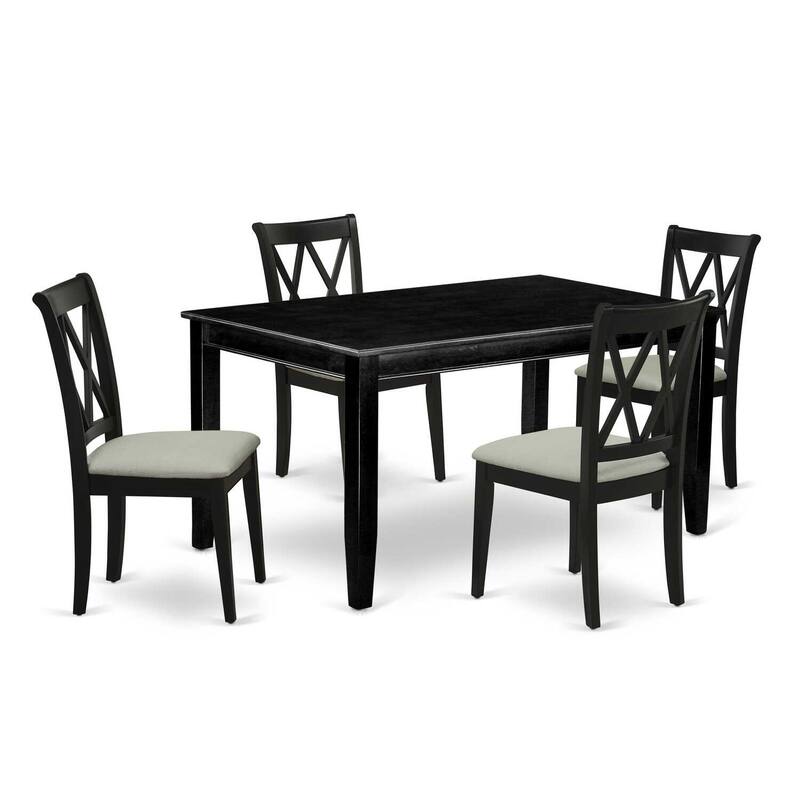 Southwestern Dining Set - 5 Piece Table & Chair Set - Black Finish - Kitchen Dinette