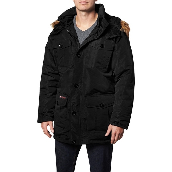 Canada Weather Gear Parka Coat for Men-Insulated Winter Jacket w/ Faux ...
