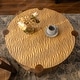 preview thumbnail 4 of 5, 2-Tier Round Coffee Table with Storage Shelf