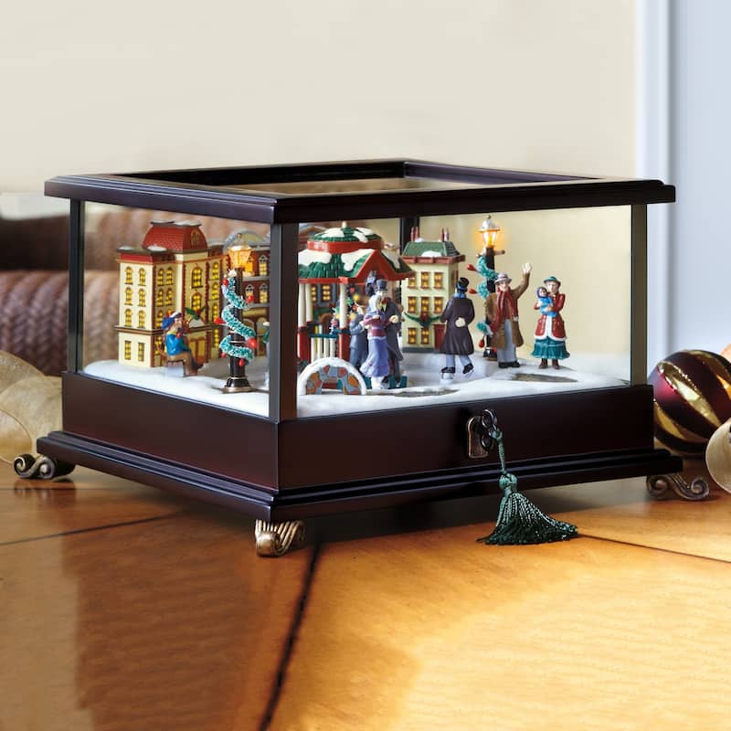 Holiday Music Box - Skaters