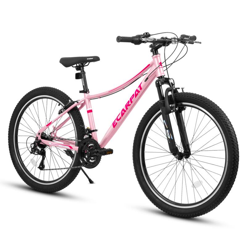 Women/Teens' Bicycle - Shock-Absorbing Front Fork, Multiple Speeds, V-Brakes, Mountain Tires - 26