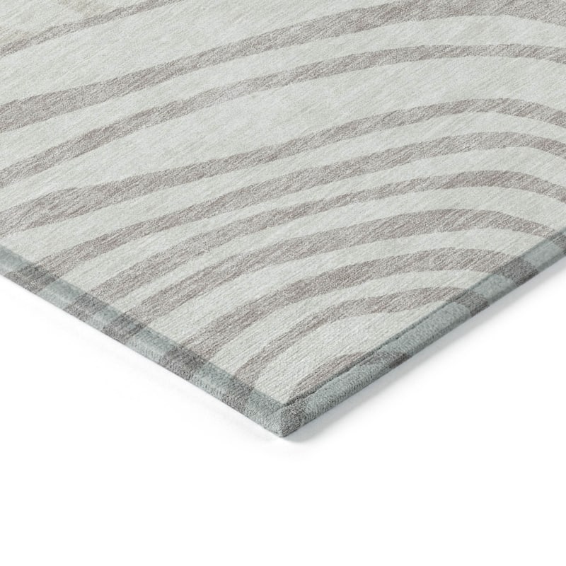 HomeRoots Abstract Transitional Rectangle Outdoor Rug
