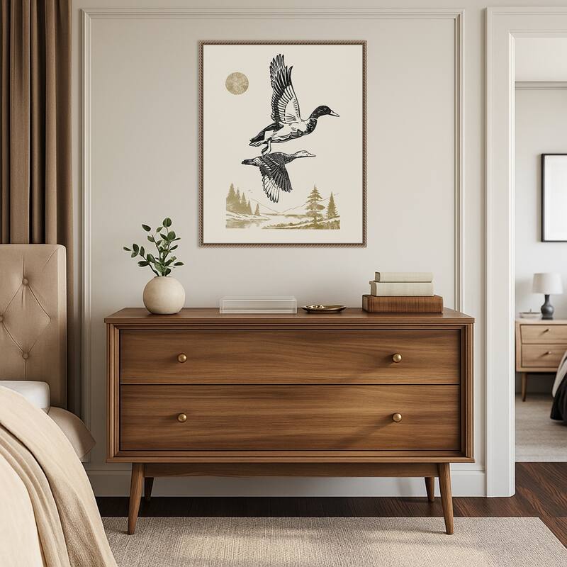 Lake Meditation No. 50 by Victoria Barnes Framed Canvas Wall Art Print