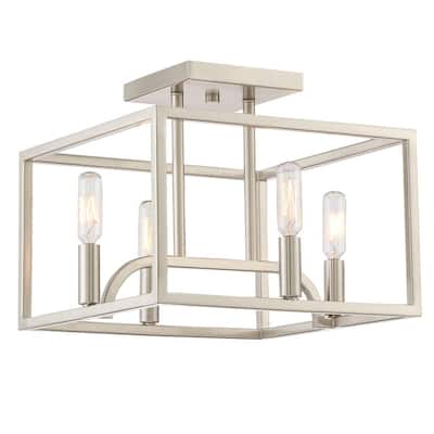 Designers Fountain Uptown 4 Light 12" Wide Semi-Flush Ceiling Fixture