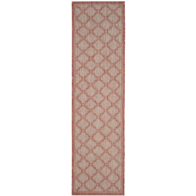 SAFAVIEH Courtyard Lydie Indoor/ Outdoor Waterproof Patio Backyard Rug - 2'3" x 12' Runner