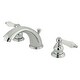 preview thumbnail 1 of 8, Victorian Widespread Bathroom Faucet with Retail Pop-Up in Polished Chrome