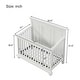 preview thumbnail 6 of 23, Traditional Farmhouse Style 4-in-1 Full Size Convertible Baby Crib - Converts to Toddler Bed