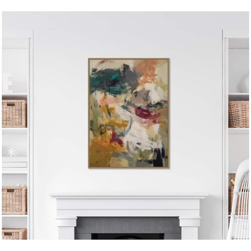 Kate and Laurel Painted Storm No. 1 by Amy Lighthall Framed Canvas Wall Art Print