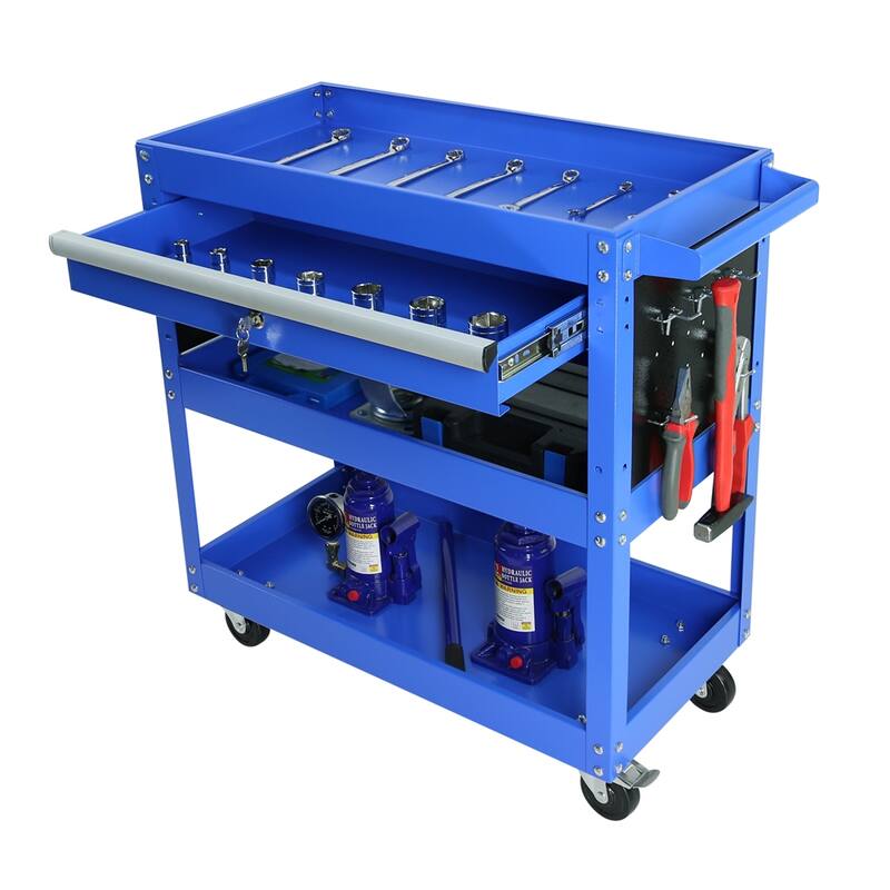Rolling Tool Cart,Heavy Duty Utility Cart Tool with Storage Drawer