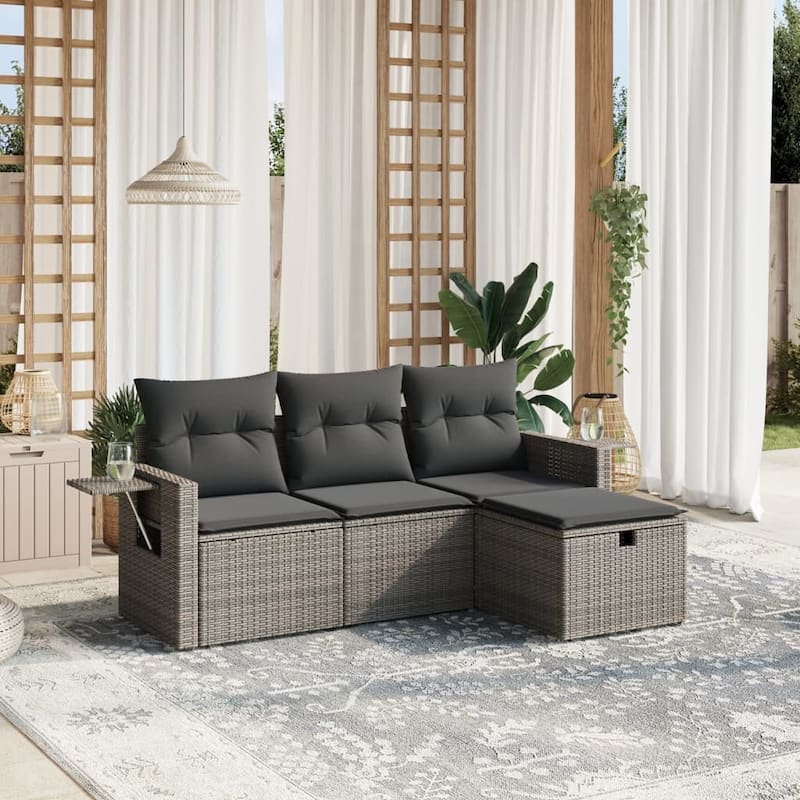 vidaXL Garden Sofa Set - Grey Modular