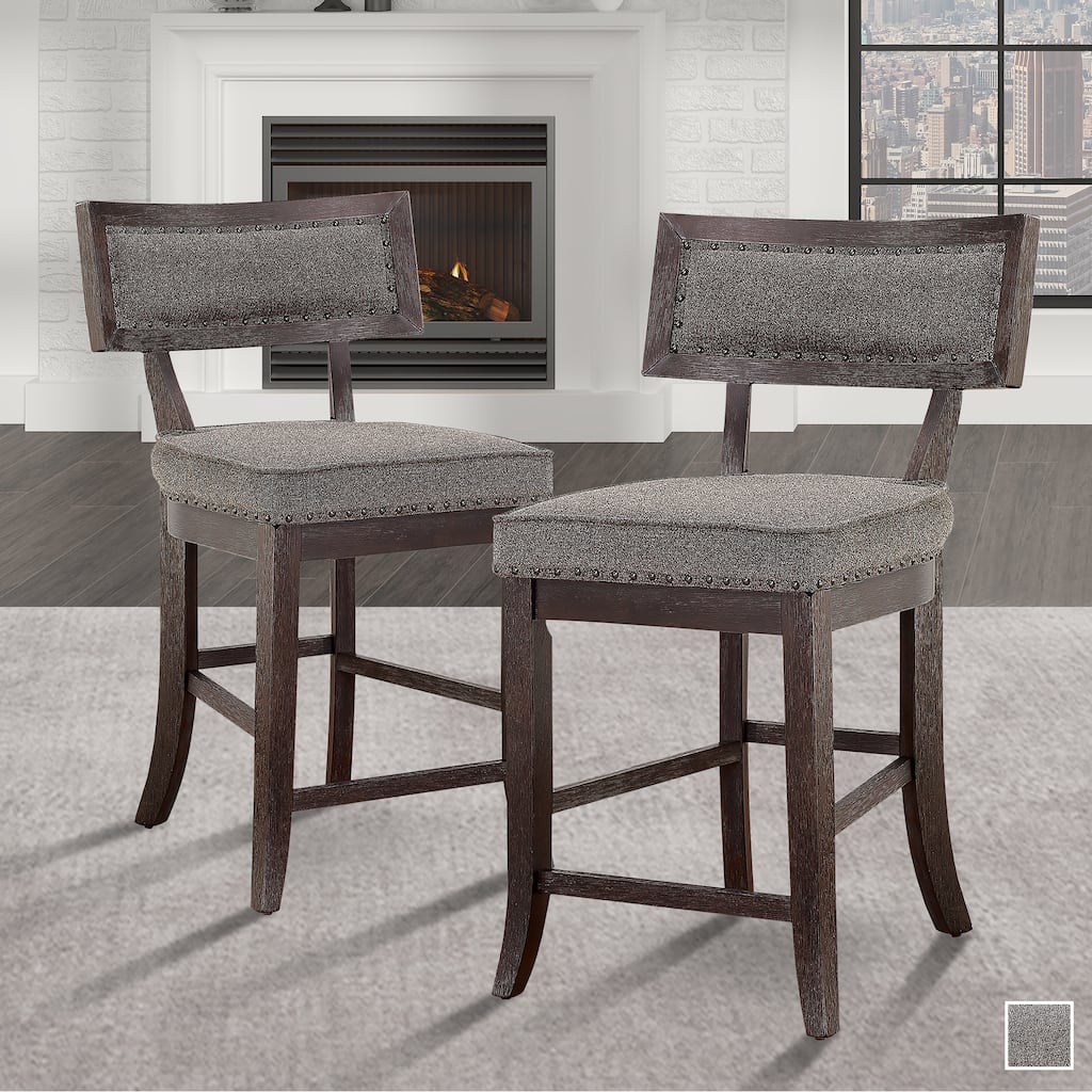 Amsonia Counter Height Chair (Set of 2) - Dark Cherry