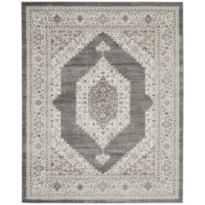 Nourison Cyrus Persian Floral Medallion Area Rug