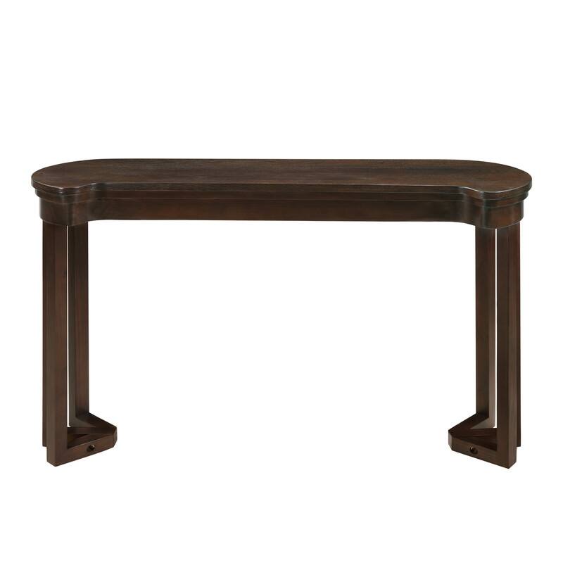 4-Piece Counter Height Dining Set, Solid Wood Kitchen Table with 3 Padded Stools