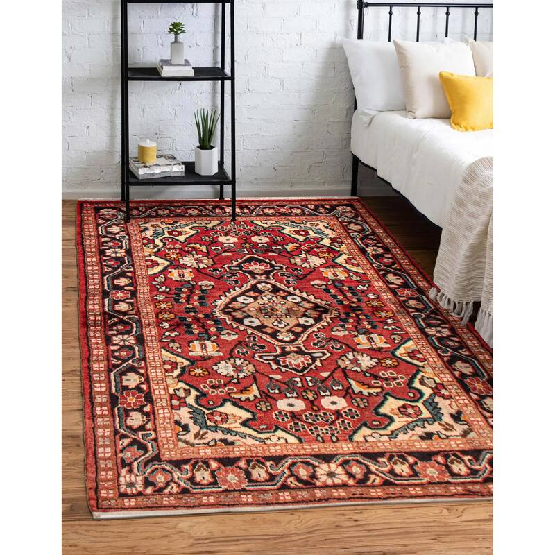 ECARPETGALLERY Hand-knotted Anadol Copper Wool Rug - 4'3 x 6'9