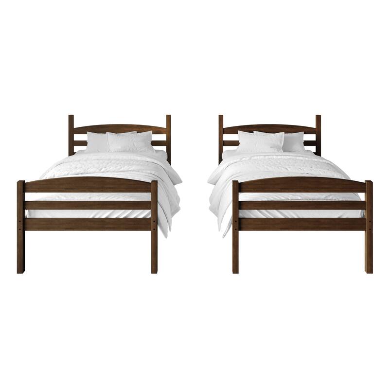 CraftPorch Contemporary Twin Over Twin Bunk Bed
