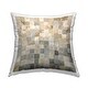 preview thumbnail 1 of 5, Stupell Alternating Beige & Grey Squares Decorative Printed Throw Pillow Design by Lorenzo Collective