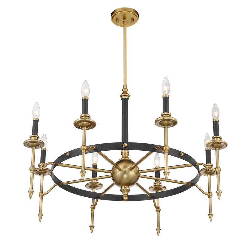 Savoy House 1-9512-8 Consulate 8 Light 34" Wide Taper Candle Style