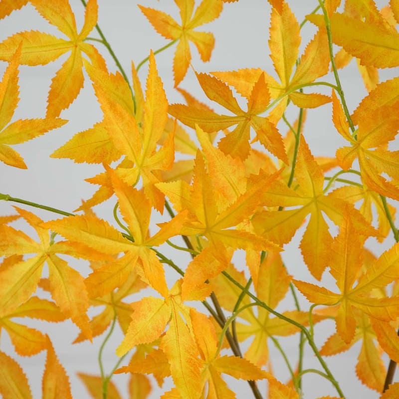 Maple Potted Artificial Tree - 5' - Orange and Red