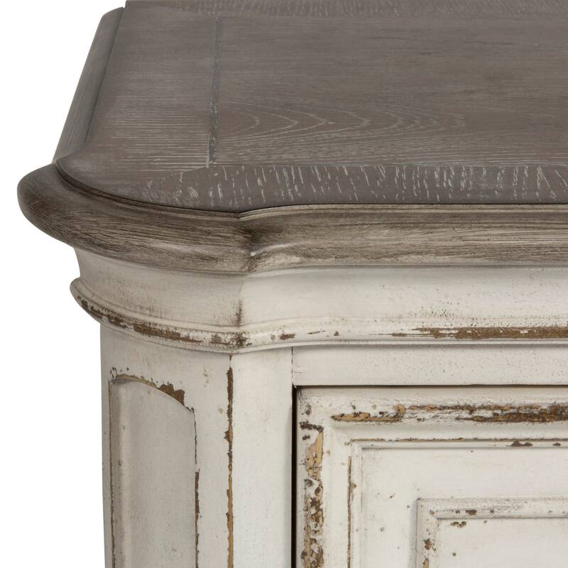 Liberty Furniture Magnolia Manor Upholstered Bed, Dresser & Mirror, Chest, Night Stand -California King, King or Queen